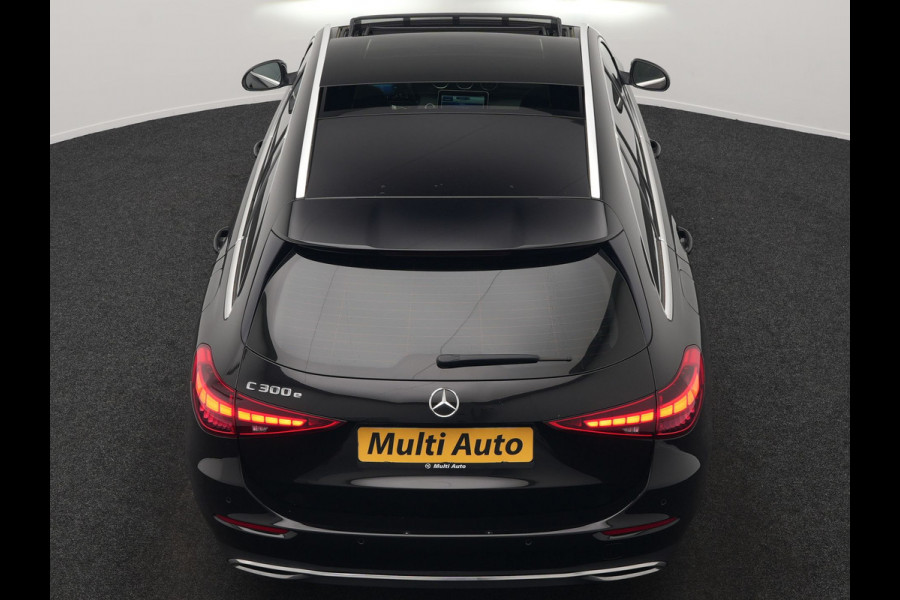 Mercedes-Benz C-Klasse Estate 300 e Avantgarde Plug In Hybrid 313pk Dealer O.H. PHEV | Panodak | 360 Camera | Lederen Sportstoelen & Stuur Verwarmd | Sfeerverlichting | Apple Carplay | Blis | Navigatie | Cruise Control | Virtual | DAB |