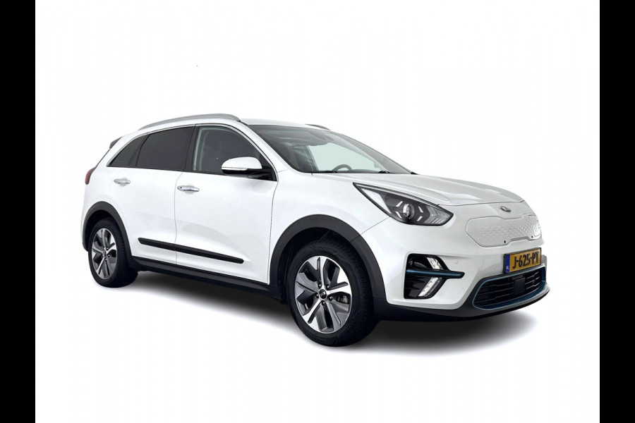 Kia e-Niro DynamicLine 64 kWh [ 3-Fase ] {SOH-100%} (INCL-BTW) Aut.*HEATPUMP | LEATHER-FABRIC | NAVI-FULLMAP | DAB+ | ADAPTIVE-CRUISE | CAMERA | HEATED-COMFORTSEATS | KEYLESS | DIGI-COCKPIT | SHIFTPADDLES | CARPLAY | LANE-ASSIST | 17"ALU*