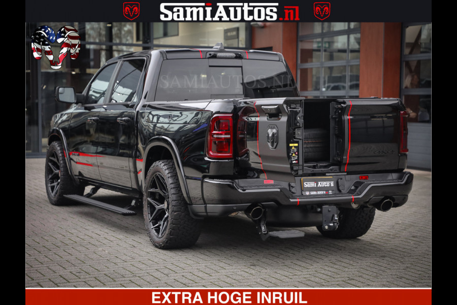 Dodge Ram 1500 Limited Night H.O 540HP 706Nm | Massage + Full Option | De Meest Luxe en Volle Pick-Up in zijn Klasse | Comfortabele Dubbele Cabine met Royale 5 Zitplaatsen | BPM vrij | Nu Leverbaar uit Voorraad | Voorraad Nr 2334 - 5409