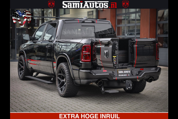Dodge Ram 1500 Limited Night H.O 540HP 706Nm | Massage + Full Option | De Meest Luxe en Volle Pick-Up in zijn Klasse | Comfortabele Dubbele Cabine met Royale 5 Zitplaatsen | BPM vrij | Nu Leverbaar uit Voorraad | Voorraad Nr 2334 - 5409