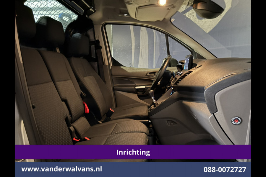 Ford Transit Connect 1.5 EcoBlue 120pk L2H1 Inrichting Euro6 Airco | 3-Zits | Camera | Navigatie | Cruisecontrol | Android Auto Stoelverwarming, Verwarmde voorruit, 1500kg Trekhaak, Parkeersensoren, Bijrijdersbank