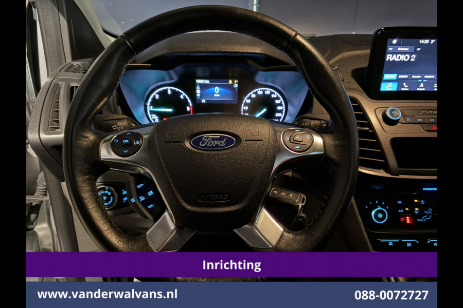 Ford Transit Connect 1.5 EcoBlue 120pk L2H1 Inrichting Euro6 Airco | 3-Zits | Camera | Navigatie | Cruisecontrol | Android Auto Stoelverwarming, Verwarmde voorruit, 1500kg Trekhaak, Parkeersensoren, Bijrijdersbank