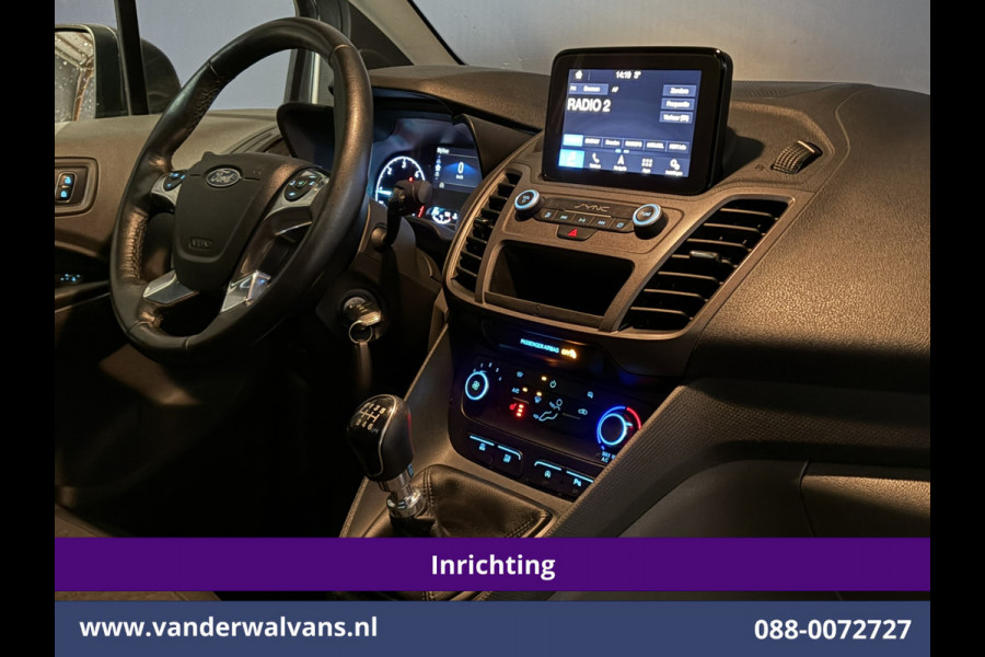 Ford Transit Connect 1.5 EcoBlue 120pk L2H1 Inrichting Euro6 Airco | 3-Zits | Camera | Navigatie | Cruisecontrol | Android Auto Stoelverwarming, Verwarmde voorruit, 1500kg Trekhaak, Parkeersensoren, Bijrijdersbank