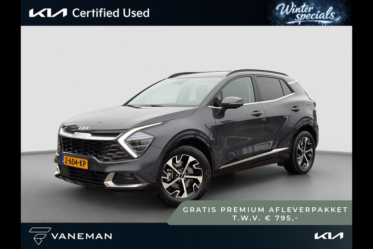Kia Sportage 1.6 T-GDi Hybrid DynamicPlusLine Automaat | Pano | Stoelverwarming voor/achter | Camera | Dodehoekherkenning | Elektrische Stoelen | Cruise | Apple Carplay & Android Auto |