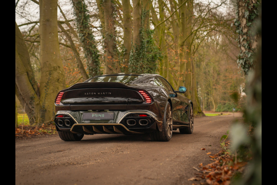 Aston Martin Vanquish | Minotaur Green | Bronze dreamlines | Carbon interior | Stoelventilatie