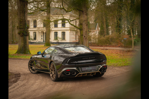 Aston Martin Vanquish | Minotaur Green | Bronze dreamlines | Carbon interior | Stoelventilatie