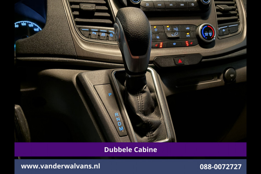 Ford Transit Custom 2.0 TDCI 130pk Automaat L2H1 Dubbele Cabine Inrichting Euro6 Airco | 5-Zits | Navigatie | LED Cruisecontrol, Stoelverwarming, Verwarmde Voorruit, Trekhaak, Parkeersensoren