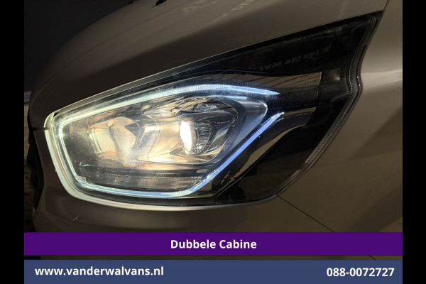 Ford Transit Custom 2.0 TDCI 130pk Automaat L2H1 Dubbele Cabine Inrichting Euro6 Airco | 5-Zits | Navigatie | LED Cruisecontrol, Stoelverwarming, Verwarmde Voorruit, Trekhaak, Parkeersensoren