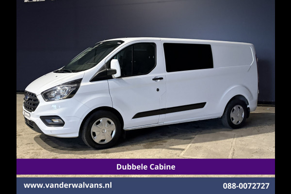 Ford Transit Custom 2.0 TDCI 130pk Automaat L2H1 Dubbele Cabine Inrichting Euro6 Airco | 5-Zits | Navigatie | LED Cruisecontrol, Stoelverwarming, Verwarmde Voorruit, Trekhaak, Parkeersensoren