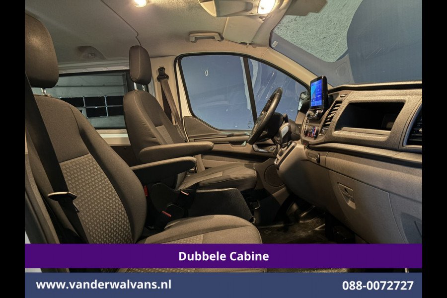 Ford Transit Custom 2.0 TDCI 130pk Automaat L2H1 Dubbele Cabine Inrichting Euro6 Airco | 5-Zits | Navigatie | LED Cruisecontrol, Stoelverwarming, Verwarmde Voorruit, Trekhaak, Parkeersensoren