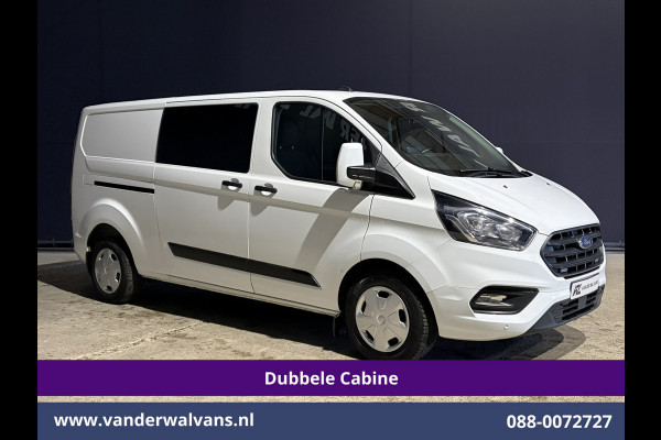 Ford Transit Custom 2.0 TDCI 130pk Automaat L2H1 Dubbele Cabine Inrichting Euro6 Airco | 5-Zits | Navigatie | LED Cruisecontrol, Stoelverwarming, Verwarmde Voorruit, Trekhaak, Parkeersensoren