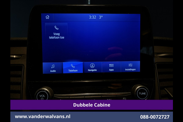 Ford Transit Custom 2.0 TDCI 130pk Automaat L2H1 Dubbele Cabine Inrichting Euro6 Airco | 5-Zits | Navigatie | LED Cruisecontrol, Stoelverwarming, Verwarmde Voorruit, Trekhaak, Parkeersensoren