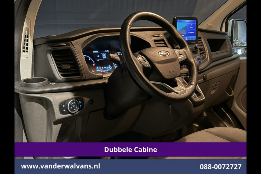 Ford Transit Custom 2.0 TDCI 130pk Automaat L2H1 Dubbele Cabine Inrichting Euro6 Airco | 5-Zits | Navigatie | LED Cruisecontrol, Stoelverwarming, Verwarmde Voorruit, Trekhaak, Parkeersensoren