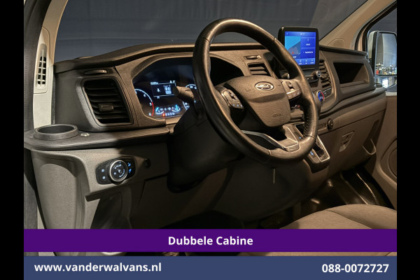 Ford Transit Custom 2.0 TDCI 130pk Automaat L2H1 Dubbele Cabine Inrichting Euro6 Airco | 5-Zits | Navigatie | LED Cruisecontrol, Stoelverwarming, Verwarmde Voorruit, Trekhaak, Parkeersensoren