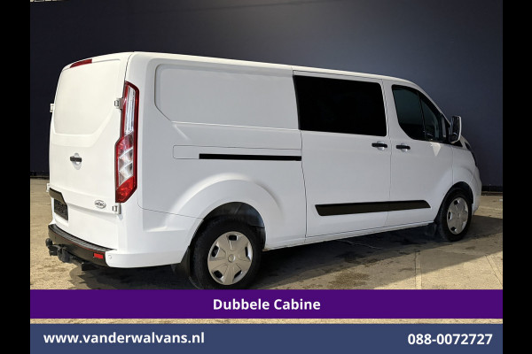 Ford Transit Custom 2.0 TDCI 130pk Automaat L2H1 Dubbele Cabine Inrichting Euro6 Airco | 5-Zits | Navigatie | LED Cruisecontrol, Stoelverwarming, Verwarmde Voorruit, Trekhaak, Parkeersensoren