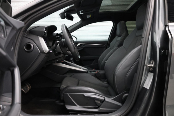 Audi A3 Sportback 35 TFSI S edition S-LINE/LED/VIRTUAL/PANO/HALF LEDER+S.VERWARMING/LMV/CAM/LINE/ACC/ECC/12 MDN GARANTIE!