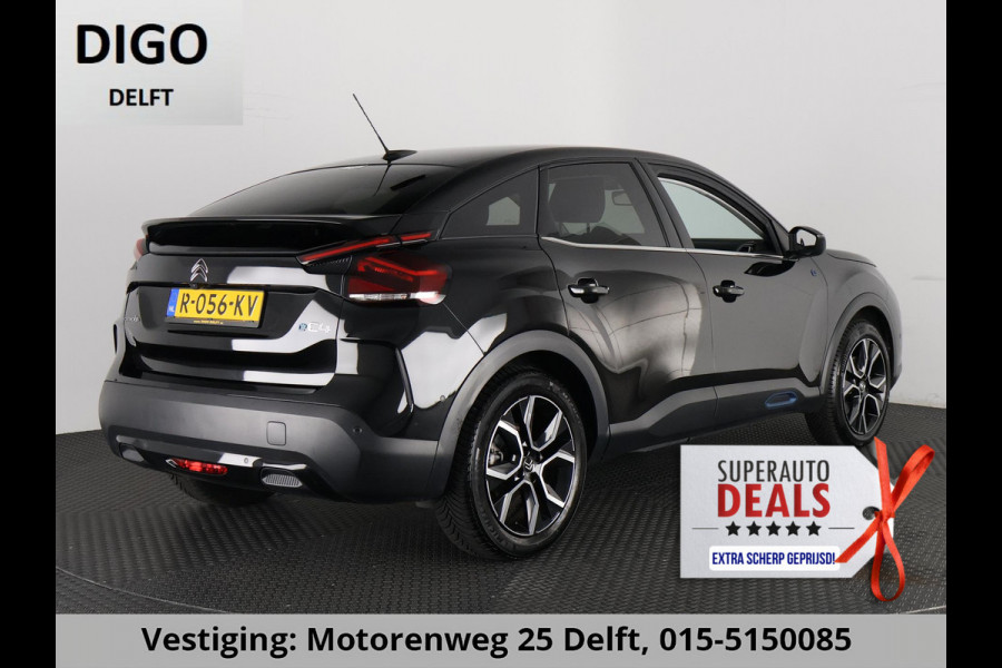 Citroën Ë-C4 SHINE ACCU 95%! BEREIK WLTP 349 GARANTIE 9-2032* PDC V+A . CAMERA .BSM. APPLE CARPLAY & ANDROID AUTO . STOELVERWARMING . DODEHOEK DETECTIE