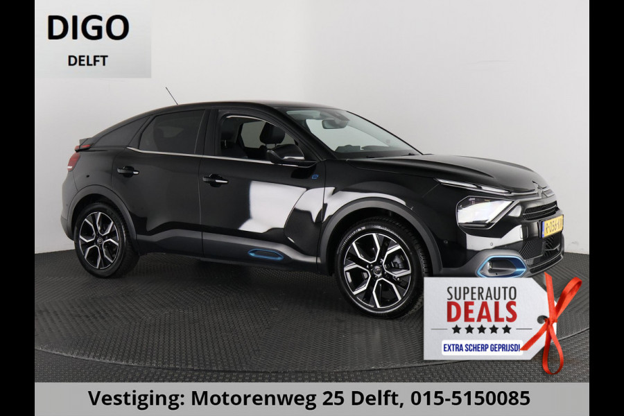 Citroën Ë-C4 SHINE ACCU 95%! BEREIK WLTP 349 GARANTIE 9-2032* PDC V+A . CAMERA .BSM. APPLE CARPLAY & ANDROID AUTO . STOELVERWARMING . DODEHOEK DETECTIE