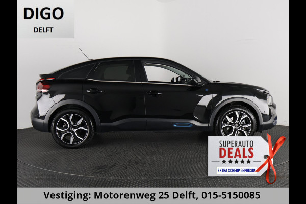 Citroën Ë-C4 SHINE ACCU 95%! BEREIK WLTP 349 GARANTIE 9-2032* PDC V+A . CAMERA .BSM. APPLE CARPLAY & ANDROID AUTO . STOELVERWARMING . DODEHOEK DETECTIE