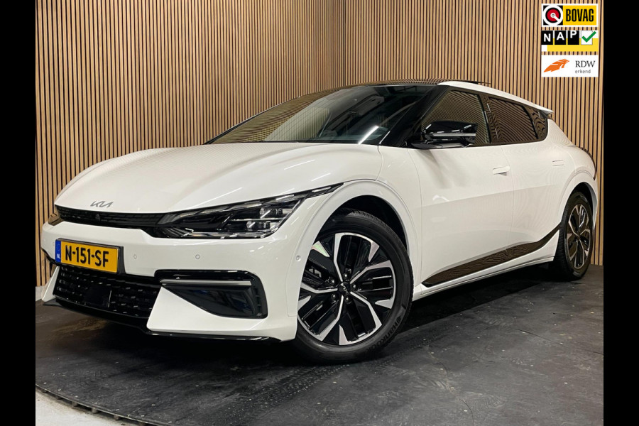 Kia Ev6 GT-Line 77.4 kWh|96% SOH|FULL OPTION|PANO|STOELVERW+VENT|STUURVERW.|360+3D CAMERA|CARPLAY|ACC|INCL.BTW|1e EIG.|NL-AUTO|