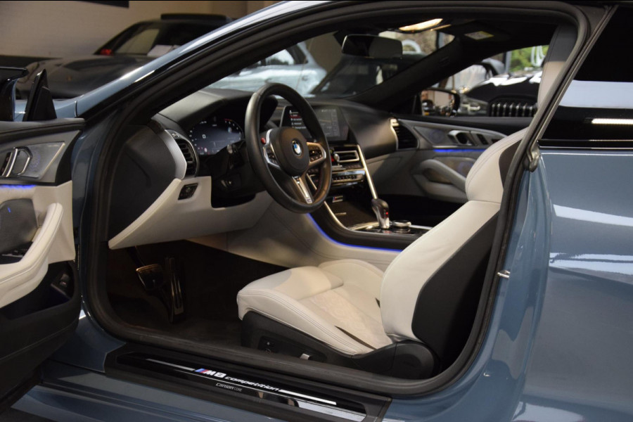 BMW 8 Serie M8 Coupe Competition Carbon Pak.|ACC|B&W|Dealer onderhouden|626pk!!|BTW
