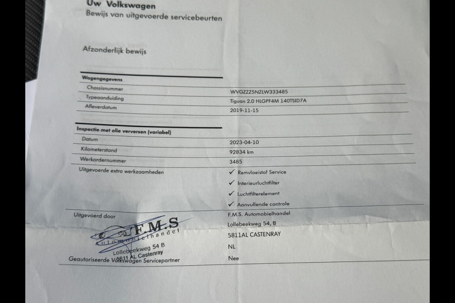 Volkswagen Tiguan 2.0 TSI 4Motion Highline R-Line * Panorama * Dynaudio * Side Assist *