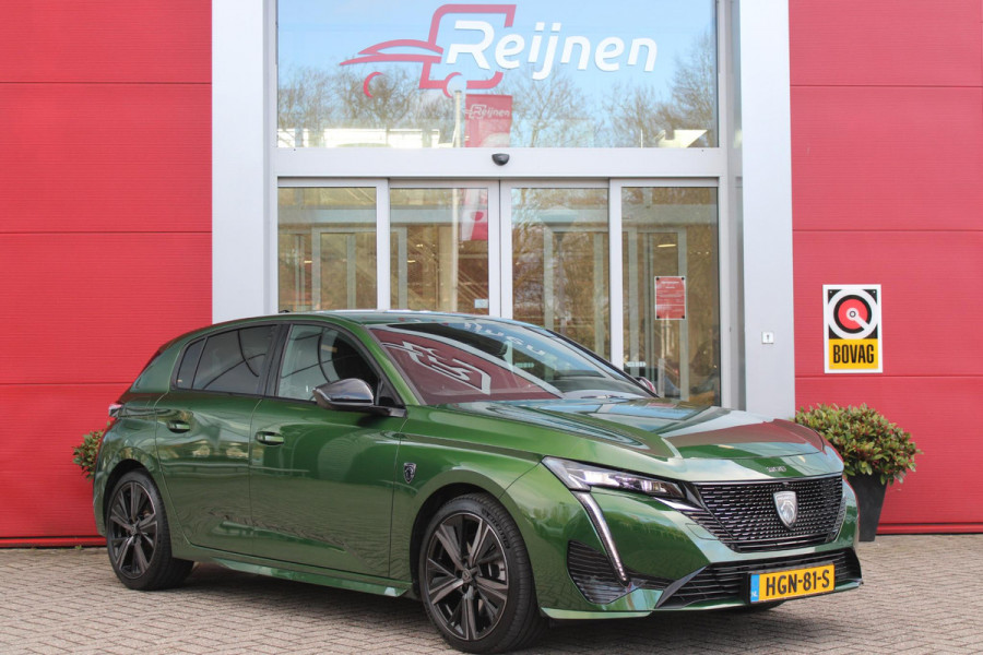 Peugeot 308 1.6 Plug-in Hybrid 225PK GT | ELEKTRISCH BEDIENBARE BESTUURDERSSTOEL MET GEHEUGENFUNCTIE | VOORSTOELEN MET VERWARMING EN MASSAGE FUNCTIE | 360° CAMERA | PARKEERSENSOREN VOOR + ACHTER | NAVIGATIE | DRAADLOZE APPLE CARPLAY/ANDROID AUTO | DAB+ RADIO | DODEHOEK DETECTIE | ADAPTIVE CRUISE CONTROL | KEYLESS ENTRY/START | 18" LICHTEMETALEN VELGEN |