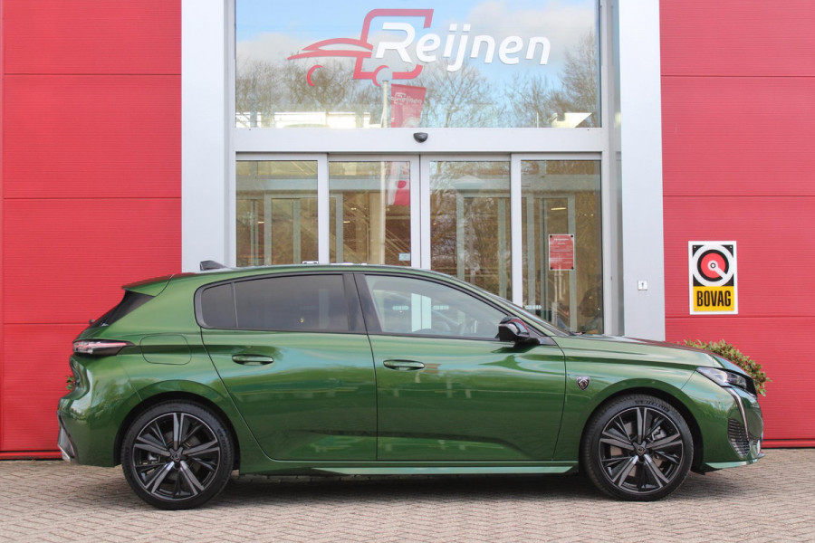 Peugeot 308 1.6 Plug-in Hybrid 225PK GT | ELEKTRISCH BEDIENBARE BESTUURDERSSTOEL MET GEHEUGENFUNCTIE | VOORSTOELEN MET VERWARMING EN MASSAGE FUNCTIE | 360° CAMERA | PARKEERSENSOREN VOOR + ACHTER | NAVIGATIE | DRAADLOZE APPLE CARPLAY/ANDROID AUTO | DAB+ RADIO | DODEHOEK DETECTIE | ADAPTIVE CRUISE CONTROL | KEYLESS ENTRY/START | 18" LICHTEMETALEN VELGEN |