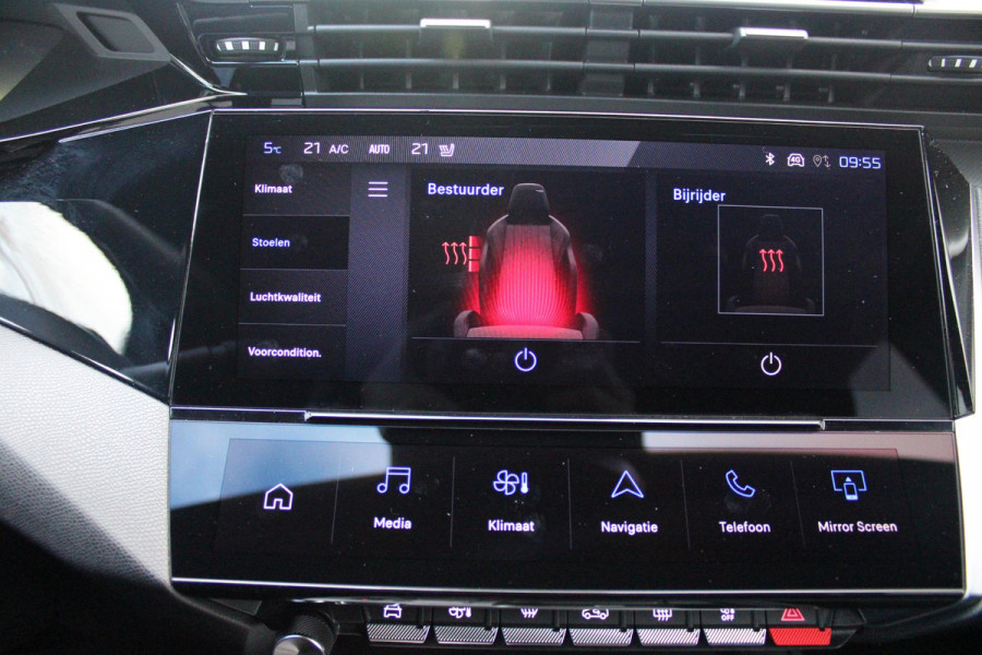 Peugeot 308 1.6 Plug-in Hybrid 225PK GT | ELEKTRISCH BEDIENBARE BESTUURDERSSTOEL MET GEHEUGENFUNCTIE | VOORSTOELEN MET VERWARMING EN MASSAGE FUNCTIE | 360° CAMERA | PARKEERSENSOREN VOOR + ACHTER | NAVIGATIE | DRAADLOZE APPLE CARPLAY/ANDROID AUTO | DAB+ RADIO | DODEHOEK DETECTIE | ADAPTIVE CRUISE CONTROL | KEYLESS ENTRY/START | 18" LICHTEMETALEN VELGEN |