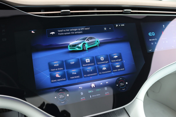 Mercedes-Benz EQS 450+ AMG Line 118 kWh | Facelift | Hyperscreen | Airmatic | Achterasbesturing | Distronic+ | HUD | Verwarmd Stuurwiel | Massage | Stoelventilatie | Digital Light | Panoramadak | Trekhaak |