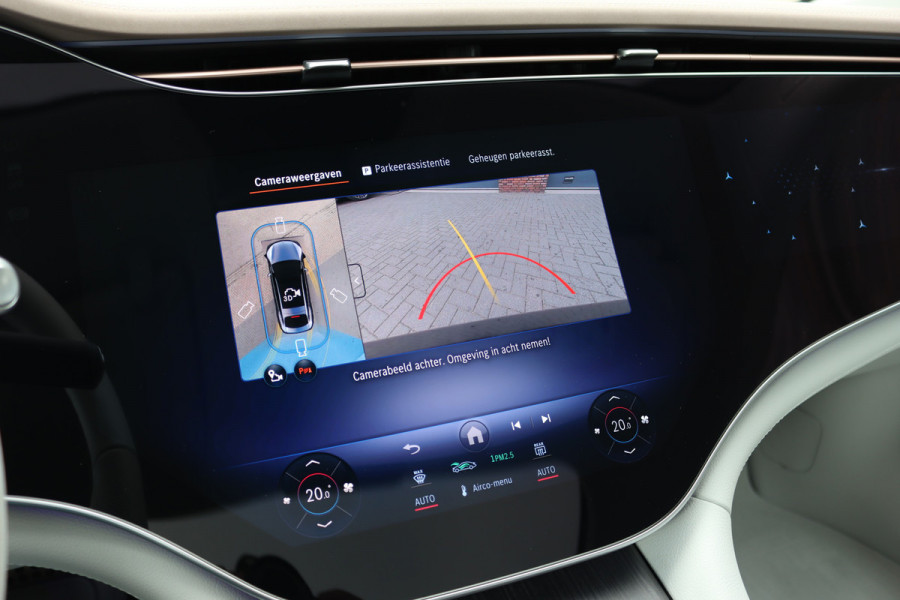 Mercedes-Benz EQS 450+ AMG Line 118 kWh | Facelift | Hyperscreen | Airmatic | Achterasbesturing | Distronic+ | HUD | Verwarmd Stuurwiel | Massage | Stoelventilatie | Digital Light | Panoramadak | Trekhaak |