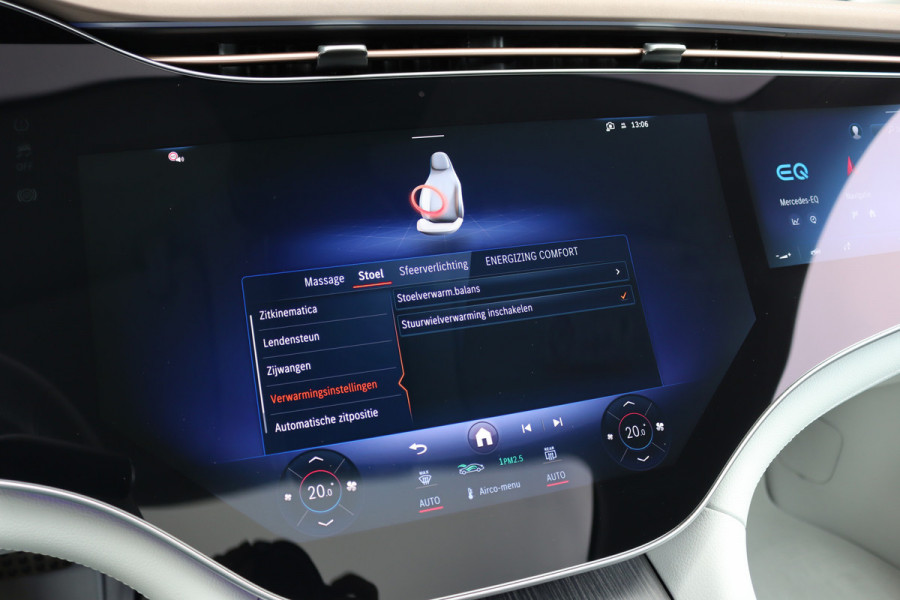 Mercedes-Benz EQS 450+ AMG Line 118 kWh | Facelift | Hyperscreen | Airmatic | Achterasbesturing | Distronic+ | HUD | Verwarmd Stuurwiel | Massage | Stoelventilatie | Digital Light | Panoramadak | Trekhaak |