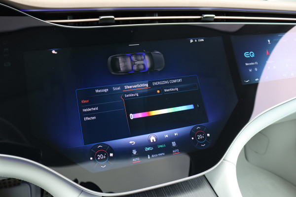 Mercedes-Benz EQS 450+ AMG Line 118 kWh | Facelift | Hyperscreen | Airmatic | Achterasbesturing | Distronic+ | HUD | Verwarmd Stuurwiel | Massage | Stoelventilatie | Digital Light | Panoramadak | Trekhaak |