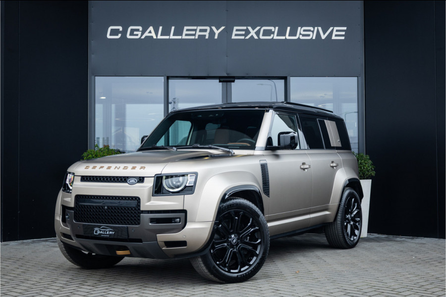 Land Rover Defender 110 4.4 P635 Octa - Petra Copper | BTW | Panorama | Meridian | Luchtvering | Trekhaak