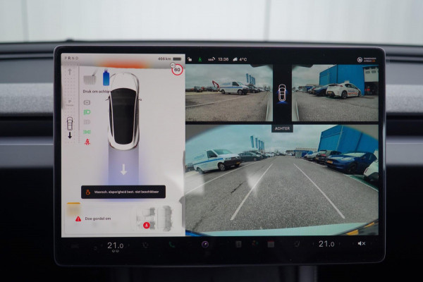 Tesla Model 3 RWD 60 kWh / Nieuw! / Incl. BTW / Pano / Stuurverw. / Elek. Klep / 360 camera / Pearl White Metallic