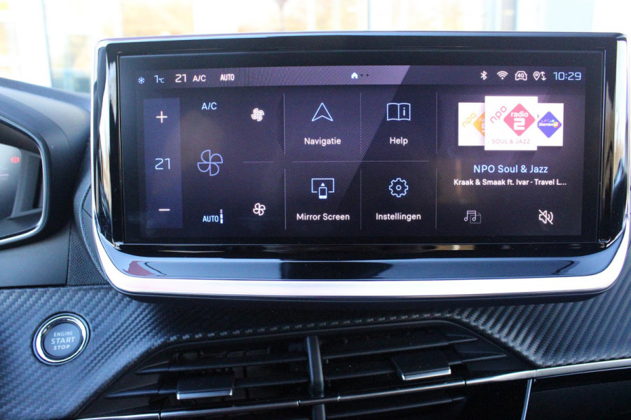 Peugeot e-208 EV ALLURE 156PK 51 kWh | WARMTEPOMP | 3-FASE! | NAVIGATIE | DRAADLOZE APPLE CARPLAY/ANDROID AUTO | DODEHOEK DETECTIE | CAMERA VOOR + ACHTER | ADAPTIVE CRUISE CONTROL | CLIMATE CONTROL |