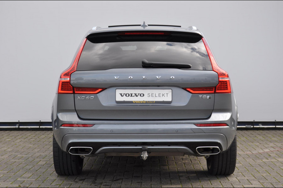 Volvo XC60 T8 390PK Automaat Recharge AWD R-Design / Adaptieve cruise control/ BLIS/ Panoramadak/ Trekhaak/ Head up display/ 360 camera/ Parkeersensoren/ Stoel en stuurwielverwarming