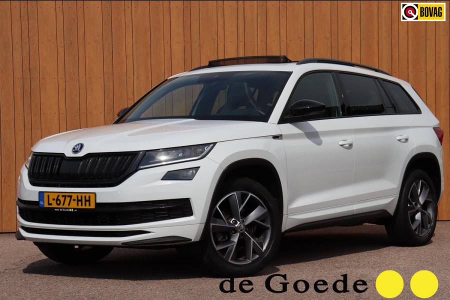 Škoda Kodiaq 1.5 TSI Sportline Business org.NL schuifdak trekhaak stuur+stoelverw camera canton