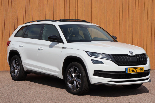 Škoda Kodiaq 1.5 TSI Sportline Business org.NL schuifdak trekhaak stuur+stoelverw camera canton