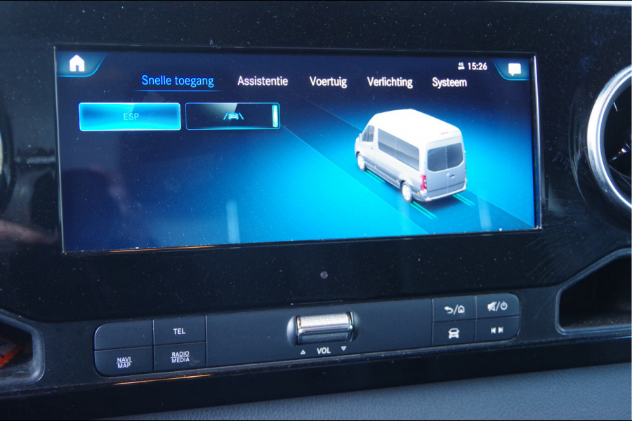 Mercedes-Benz Sprinter 519 3.0 CDI V6 N1 BAKWAGEN DUBBELLUCHT, AUT. LED, 3.5T TREKHAAK, LEDER, GEVEERDE STOEL, ADAPT. CRUISE, TREKHAAK, MBUX 10'', NAVI