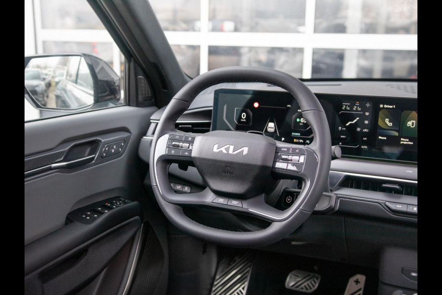 Kia EV9 GT-Line AWD 99.8 kWh | Levering uit voorraad | 7-Pers. | 21" | Head-Up | Stoel-/Stuurverwarming | Premium Audio | Schuif-/kanteldak | Adapt. Cruise | Navi