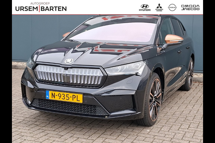 Škoda ENYAQ iV 60 Founders Edition Black | 21 inch | Panaromadak | Lederen bekleding