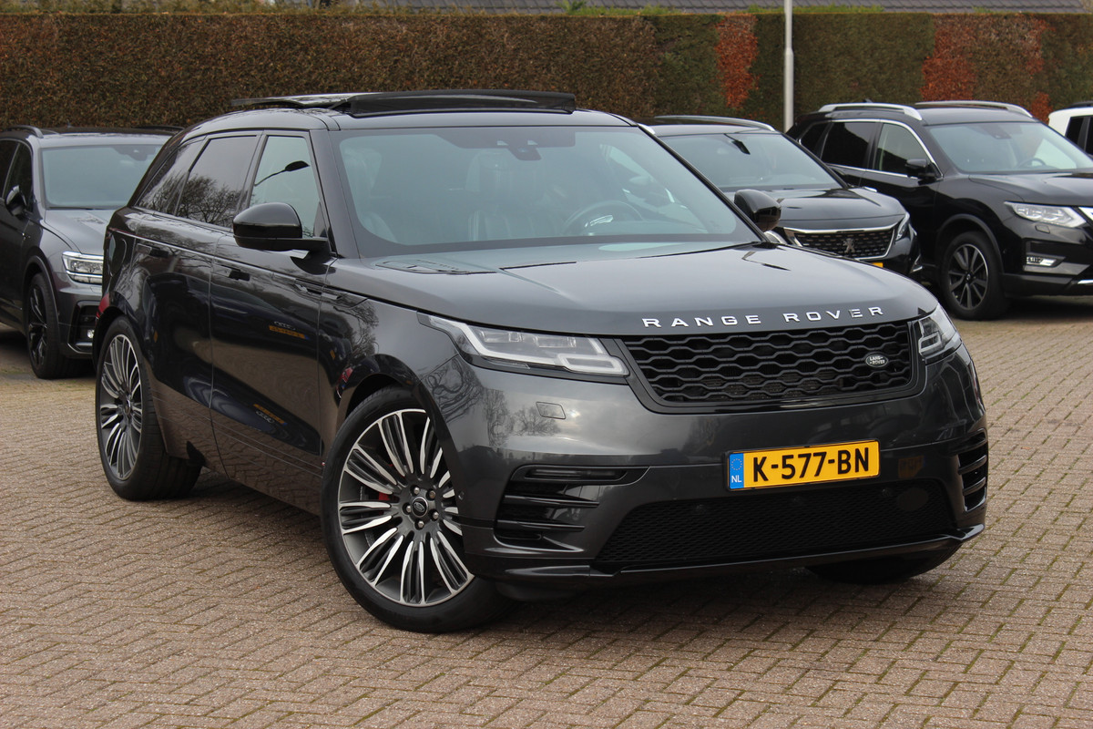Land Rover Range Rover Velar 3.0 V6 SC AWD R-Dynamic S / Panoramadak / Camera / Leder / Meridian / 21'' / Stoelventilatie+Massage / Entertainment System / Keyless / Navigatie / Stoelverwarming 4x / Cruise Control