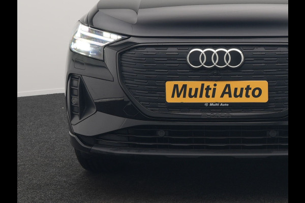 Audi Q4 Sportback e-tron 40 S edition 204pk Dealer O.H. | Panodak | Adaptive Cruise | Lederen Sportstoelen Verwarmd | Head Up | Matrix LED | Camera | Keyless | Sfeerverlichting | Apple Carplay | S Line Interieur |