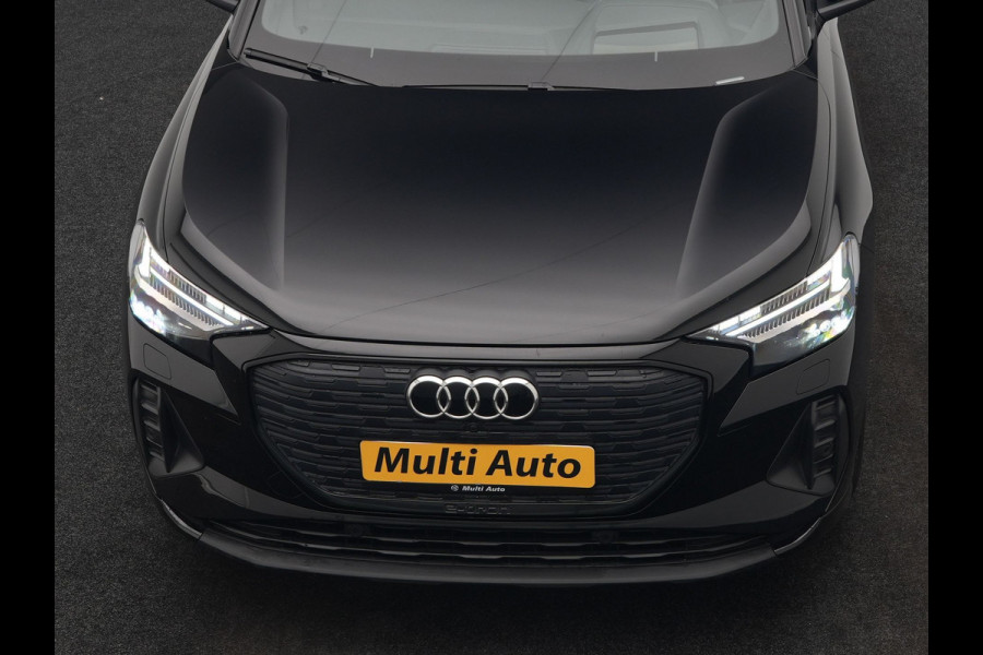 Audi Q4 Sportback e-tron 40 S edition 204pk Dealer O.H. | Panodak | Adaptive Cruise | Lederen Sportstoelen Verwarmd | Head Up | Matrix LED | Camera | Keyless | Sfeerverlichting | Apple Carplay | S Line Interieur |