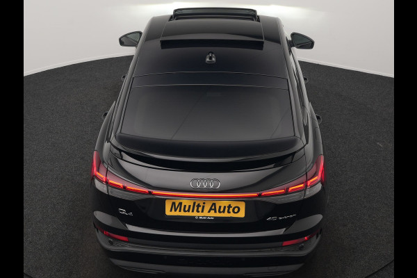 Audi Q4 Sportback e-tron 40 S edition 204pk Dealer O.H. | Panodak | Adaptive Cruise | Lederen Sportstoelen Verwarmd | Head Up | Matrix LED | Camera | Keyless | Sfeerverlichting | Apple Carplay | S Line Interieur |