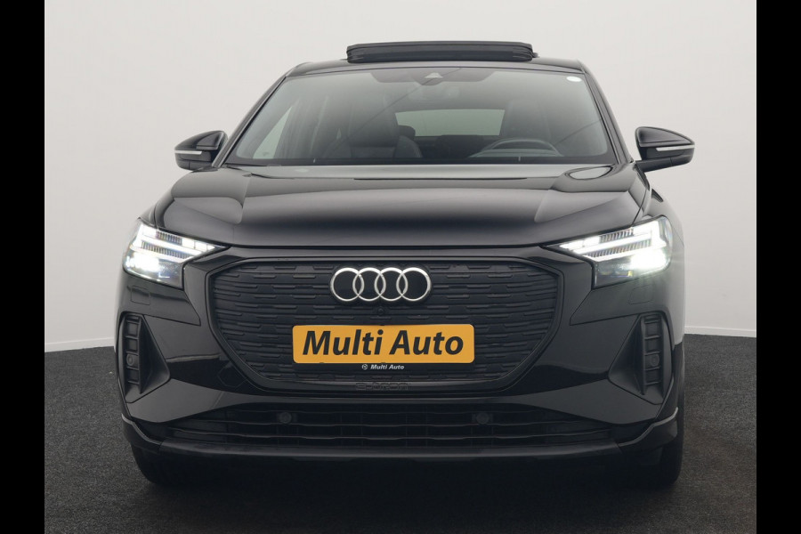 Audi Q4 Sportback e-tron 40 S edition 204pk Dealer O.H. | Panodak | Adaptive Cruise | Lederen Sportstoelen Verwarmd | Head Up | Matrix LED | Camera | Keyless | Sfeerverlichting | Apple Carplay | S Line Interieur |