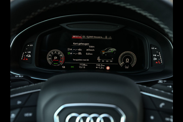 Audi Q8 60 TFSI e quattro Pro Line S 490pk Competition | Nardo Grey Exclusive | B&O Sound | Panoramadak | Soft-Close | Ambiance Interieur | S-Seats | 360 Camera | Adaptive Cruise | Trekhaak