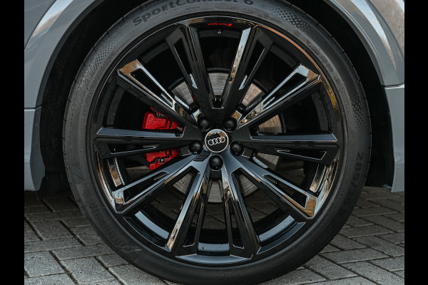 Audi Q8 60 TFSI e quattro Pro Line S 490pk Competition | Nardo Grey Exclusive | B&O Sound | Panoramadak | Soft-Close | Ambiance Interieur | S-Seats | 360 Camera | Adaptive Cruise | Trekhaak