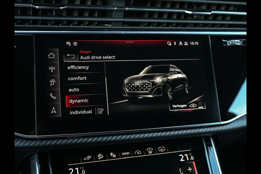 Audi Q8 60 TFSI e quattro Pro Line S 490pk Competition | Nardo Grey Exclusive | B&O Sound | Panoramadak | Soft-Close | Ambiance Interieur | S-Seats | 360 Camera | Adaptive Cruise | Trekhaak